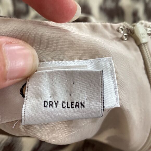 Talbots Linen/Silk Blend A-Line Animal Print Skirt - Picture 9 of 12